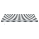Manual Retractable Awning Anthracite&White 450x350 cm 3215796
