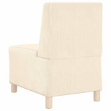 Modular Sofa Unit Armless 2 pcs Cream 55 x 74 x 82 cm 3399778