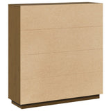 Highboard Honey Brown 110.5x35x117 cm Solid Wood Pine 814372