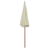 Garden Parasol with Steel Pole 300 cm Sand 47800