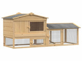 Chicken Coop 2 pcs Brown Solid Pine Wood 3388343