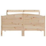 Bed Frame without Mattress 150x200 cm King Size Solid Wood Pine 3306963