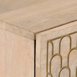 Side Cabinet 80x33x75 cm Solid Wood Mango 358275