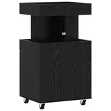 Bar Cart Black Oak 50 x 41 x 89 cm Engineered Wood 8015682