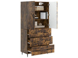Cabinet Set 2 pcs Smoked Oak 66 x 34.5 x 90 cm Engineered Wood 3416642