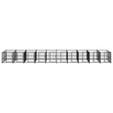 Outdoor Dog Kennel Steel 18.77 m 3124587