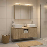 Bathroom Cabinet Set 4 pcs Sonoma Oak Engineered Wood 3406377