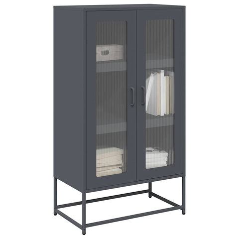 ZNTS Highboard Anthracite 68x39x123 cm Steel 853358