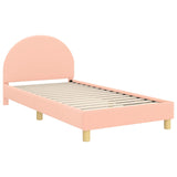 Children's Bed Frame with Headboard Pink 90 x 200 cm 42011037