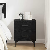 Bedside Cabinet Black Oak 40 x 35 x 47.5 cm Engineered Wood 882017