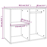 Dressing Cabinet Concrete Grey Engineered Wood Medium 808850