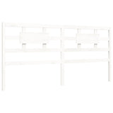 Bed Frame without Mattress White 200x200 cm Solid Wood Pine 3192577