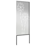 Garden Privacy Screen Silver 50 x 140 cm Galvanised steel 876285