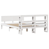 Bed Frame with Headboard without Mattress White 120x200 cm 3306085