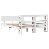 Bed Frame with Headboard without Mattress White 140x200 cm 3306087