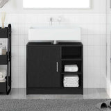 Bathroom Cabinet Black Oak 63 x 29 x 55 cm Engineered wood 869214