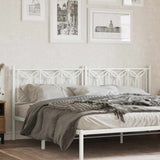 Metal Replace Headboard White 200 cm 376215