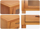 Storage Furniture Set with Drawer 2 pcs Natural 80 x35 x 185 cm 3328629