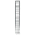 Arched Gabion Baskets 2 pcs 300x30x160/180 cm Galvanised Iron 3146575