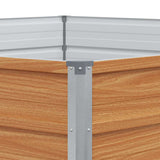 Raised Garden Bed Light Brown 129 x 129 x 77 cm 42017322
