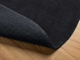 Rug HUARTE Short Pile Soft and Washable Black 120 cm 375124