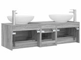 Bathroom Furniture Set 3 pcs Grey Sonoma 49.5 x 44.5 x 65 cm 3405912