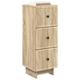 Drawer Cabinet Sonoma Oak 33 x 34.5 x 90 cm Engineered Wood 893927