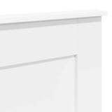 Headboard with Headboard White 200 cm Engineered Wood 887417