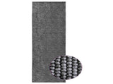 Rug Anthracite 80 x 250 cm 100% Polyester 3 mm Washable 42041685