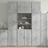 Highboard Concrete Grey 80x42.5x249 cm Engineered Wood 3281360
