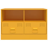 TV Cabinet Mustard Yellow 67x39x44 cm Steel 841745