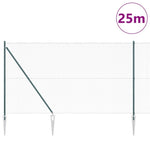 ZNTS PVC Fence Post Set Set of 2 Green PVC 25 x 1.5 m Durable 3352095