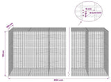 Gabion with 3.5 mm Wire and 5x2.5 cm Mesh 850x100x150 cm 3461987