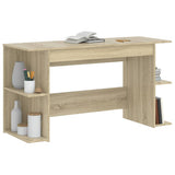 Desk Sonoma Oak 140x50x75 cm Engineered Wood 840550