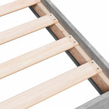 Floor Bed Frame Concrete Grey 80 x 200 cm Engineered Wood 8009080