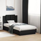 Bed Frame without Mattress Black 75x190 cm Small Single 3209976