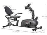Recumbent Exercise Bike Recovery Exerciser, 8-Level Magnetic Resistance Stationary Bike with Pad T3398P349159