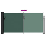 Retractable Side Awning Dark Green 100x500 cm 4004395