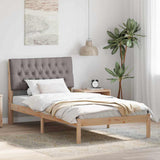 Bed Frame with Upholstered Headboard Brown 100 x 200 cm 878842