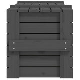 Storage Box Grey 91x40.5x42 cm Solid Wood Pine 825000