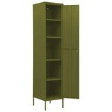 Locker Cabinet Olive Green Steel 180 cm x 46 cm x 35 cm 336252