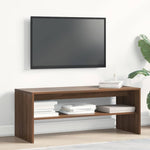 ZNTS TV Cabinet Brown Oak 100x40x40 cm Engineered Wood 859124