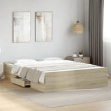 Bed Frame Sonoma Oak Engineered wood King Storage Bed Frame 3280288