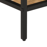 Console Table 100x35x70 cm Solid Rough Wood Mango 374073