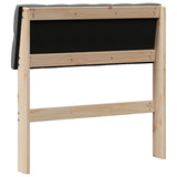 Upholstered Headboard Dark Grey 75 cm Solid Pine Wood 879205