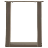 Coffee Table Legs U-Shaped 2 pcs Natural Steel 28x cm Steel 4012759