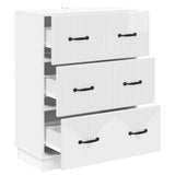 Drawer Cabinet High Gloss White 66 x 34.5 x 87 cm 895299