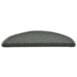 Stair Mats 30 pcs 56x17x3 cm Dark Green Half Round 3365741