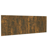 Wall Headboard Smoked oak Engineered wood 240 cm x 1.5 cm x 80 cm 816979