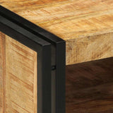 Coffee Table 50x50x38 cm Solid Rough Wood Mango 4102712